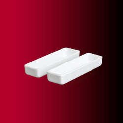 Zirconia Flat Bottom Boat Crucible 15mL