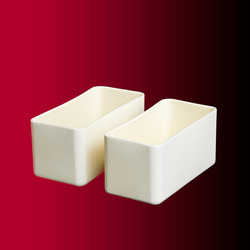 Alumina Rectangular Crucible 1750mL