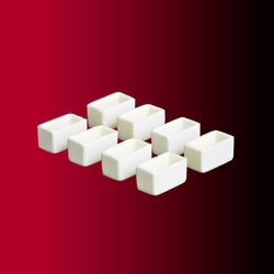 Alumina Rectangular Crucible 1.63mL